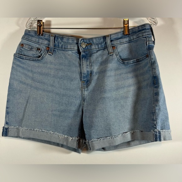 Denizen from Levi's Light Blue Denim Mid-Rise Shorts Women's Size 10  W30 - Picture 1 of 11